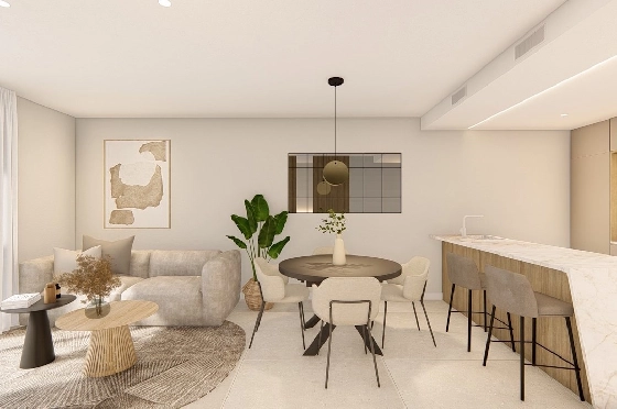 Penthouse Apartment in Los Alcazares zu verkaufen, Zona de estar 150 m², Zustand Erstbezug, Klimaanlage, 2 Schlafzimmer, 2 Badezimmer, Pool, ref.: HA-LAN-480-A02-10