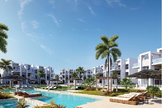 Penthouse Apartment in Los Alcazares zu verkaufen, Zona de estar 150 m², Zustand Erstbezug, Klimaanlage, 2 Schlafzimmer, 2 Badezimmer, Pool, ref.: HA-LAN-480-A02-2
