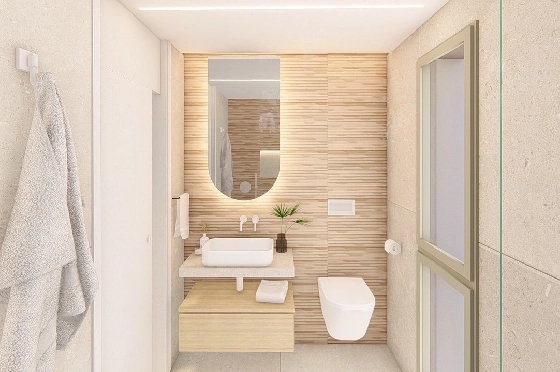 Penthouse Apartment in Los Alcazares zu verkaufen, Zona de estar 150 m², Zustand Erstbezug, Klimaanlage, 2 Schlafzimmer, 2 Badezimmer, Pool, ref.: HA-LAN-480-A02-20
