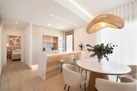 Eck-Reihenhaus in Los Alcazares zu verkaufen, Zona de estar 146 m², Zustand Erstbezug, Klimaanlage, Terreno 177 m², 3 Schlafzimmer, 2 Badezimmer, Pool, ref.: HA-LAN-480-Q01-2