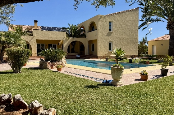 Villa in Els Poblets zu verkaufen, Zona de estar 383 m², Baujahr 2002, Zustand gepflegt, + Fussbodenheizung, Klimaanlage, Terreno 1821 m², 3 Schlafzimmer, 3 Badezimmer, Pool, ref.: RG-1126-1