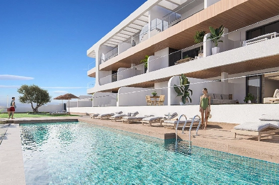 Etagen Apartment in Benijofar zu verkaufen, Zona de estar 103 m², Zustand Erstbezug, 3 Schlafzimmer, 2 Badezimmer, Pool, ref.: HA-BNN-319-A01-1