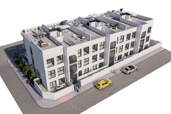 Etagen Apartment in Benijofar zu verkaufen, Zona de estar 103 m², Zustand Erstbezug, 3 Schlafzimmer, 2 Badezimmer, Pool, ref.: HA-BNN-319-A01-5