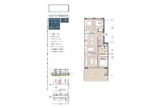 Etagen Apartment in Benijofar zu verkaufen, Zona de estar 103 m², Zustand Erstbezug, 3 Schlafzimmer, 2 Badezimmer, Pool, ref.: HA-BNN-319-A01-9