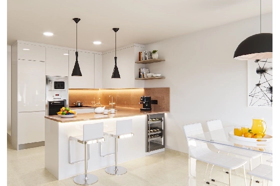 Villa in San Fulgencio zu verkaufen, Zona de estar 108 m², Zustand Erstbezug, Klimaanlage, Terreno 244 m², 3 Schlafzimmer, 2 Badezimmer, Pool, ref.: HA-MAN-301-E01-4