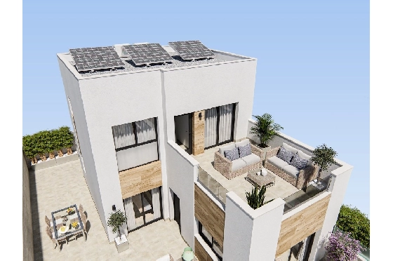Villa in San Fulgencio zu verkaufen, Zona de estar 108 m², Zustand Erstbezug, Klimaanlage, Terreno 244 m², 3 Schlafzimmer, 2 Badezimmer, Pool, ref.: HA-MAN-301-E01-5