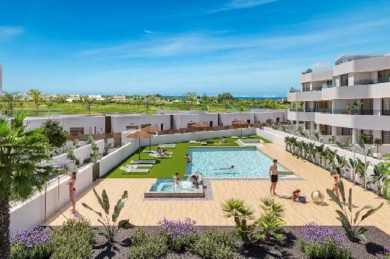 Penthouse Apartment in Los Alcazares zu verkaufen, Zona de estar 188 m², Zustand Erstbezug, 3 Schlafzimmer, 2 Badezimmer, Pool, ref.: HA-LAN-492-A02-2