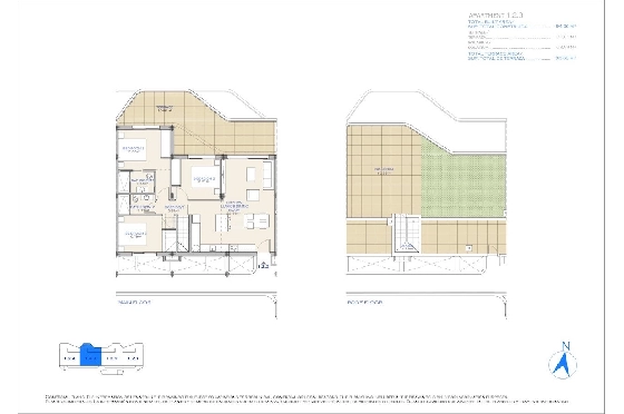 Penthouse Apartment in Los Alcazares zu verkaufen, Zona de estar 188 m², Zustand Erstbezug, 3 Schlafzimmer, 2 Badezimmer, Pool, ref.: HA-LAN-492-A02-20