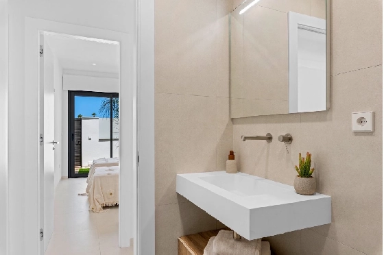 Villa in Los Alcazares zu verkaufen, Zona de estar 198 m², Zustand Erstbezug, Klimaanlage, Terreno 235 m², 3 Schlafzimmer, 2 Badezimmer, Pool, ref.: HA-LAN-501-E01-22