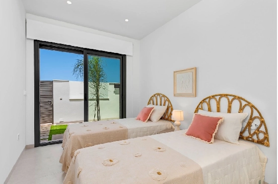 Villa in Los Alcazares zu verkaufen, Zona de estar 198 m², Zustand Erstbezug, Klimaanlage, Terreno 235 m², 3 Schlafzimmer, 2 Badezimmer, Pool, ref.: HA-LAN-501-E01-23
