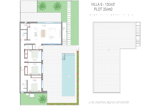 Villa in Los Alcazares zu verkaufen, Zona de estar 198 m², Zustand Erstbezug, Klimaanlage, Terreno 235 m², 3 Schlafzimmer, 2 Badezimmer, Pool, ref.: HA-LAN-501-E01-32