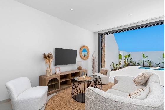 Villa in Los Alcazares zu verkaufen, Zona de estar 198 m², Zustand Erstbezug, Klimaanlage, Terreno 235 m², 3 Schlafzimmer, 2 Badezimmer, Pool, ref.: HA-LAN-501-E01-5
