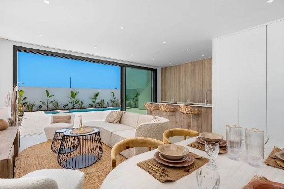 Villa in Los Alcazares zu verkaufen, Zona de estar 198 m², Zustand Erstbezug, Klimaanlage, Terreno 235 m², 3 Schlafzimmer, 2 Badezimmer, Pool, ref.: HA-LAN-501-E01-8