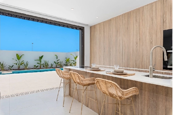 Villa in Los Alcazares zu verkaufen, Zona de estar 198 m², Zustand Erstbezug, Klimaanlage, Terreno 235 m², 3 Schlafzimmer, 2 Badezimmer, Pool, ref.: HA-LAN-501-E01-9