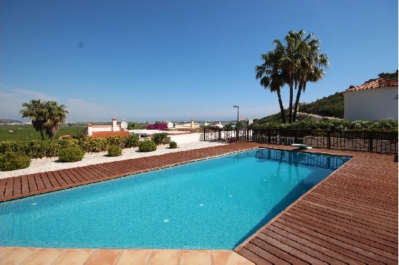 Sommerhaus in Oliva(San Pere) zur Ferienvermietung, Zona de estar 170 m², Baujahr 2005, Zustand neuwertig, + Fussbodenheizung, Klimaanlage, Terreno 900 m², 3 Schlafzimmer, 2 Badezimmer, Pool, ref.: V-1415-2