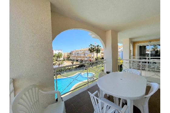 Apartment in Denia(Las Marinas) zur Ferienvermietung, Zona de estar 90 m², Baujahr 2003, Zustand gepflegt, + Zentralheizung, Klimaanlage, 1 Schlafzimmer, 1 Badezimmer, Pool, ref.: T-0318-4