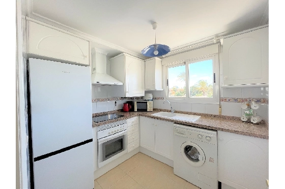 Apartment in Denia(Las Marinas) zur Ferienvermietung, Zona de estar 90 m², Baujahr 2003, Zustand gepflegt, + Zentralheizung, Klimaanlage, 1 Schlafzimmer, 1 Badezimmer, Pool, ref.: T-0318-5